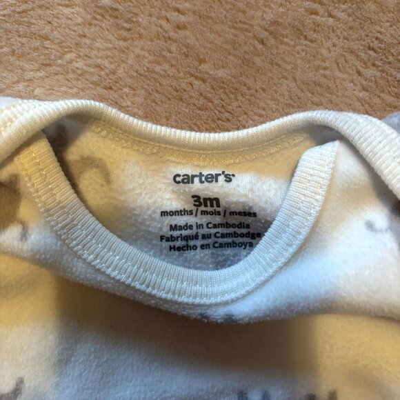 Baby Gown & Sleeper Lot 0–3M – Carter’s, Cloud Island, Circo – Neutral Elephant - Picture 9 of 14